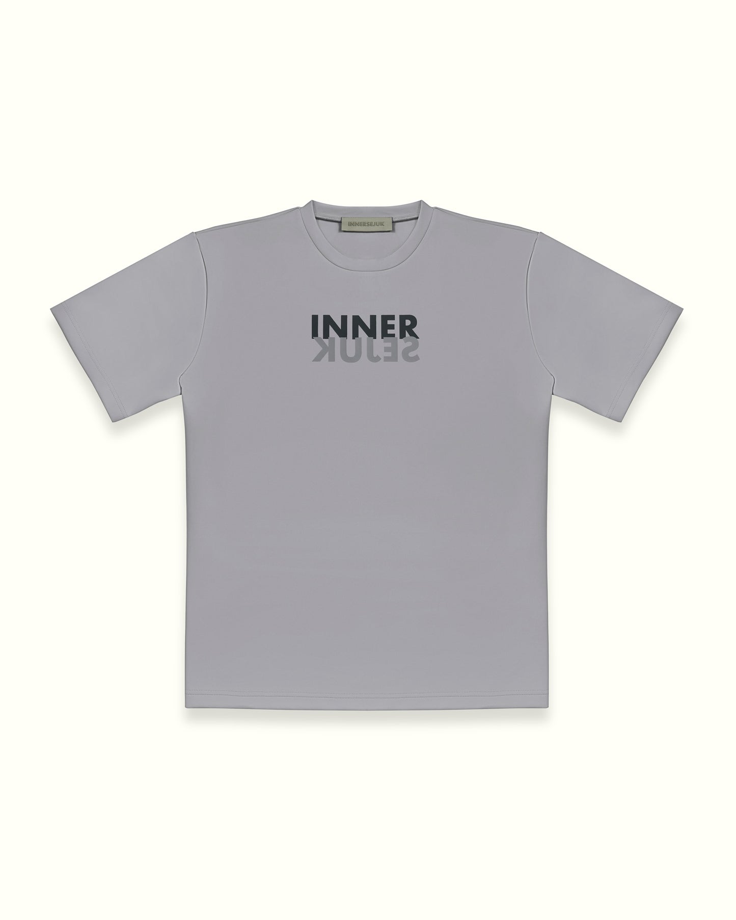 THE MIRROR IMAGE RELAXED TEE IN LIGHT GREY