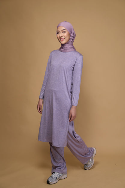 Santai long suit in pastel lilac