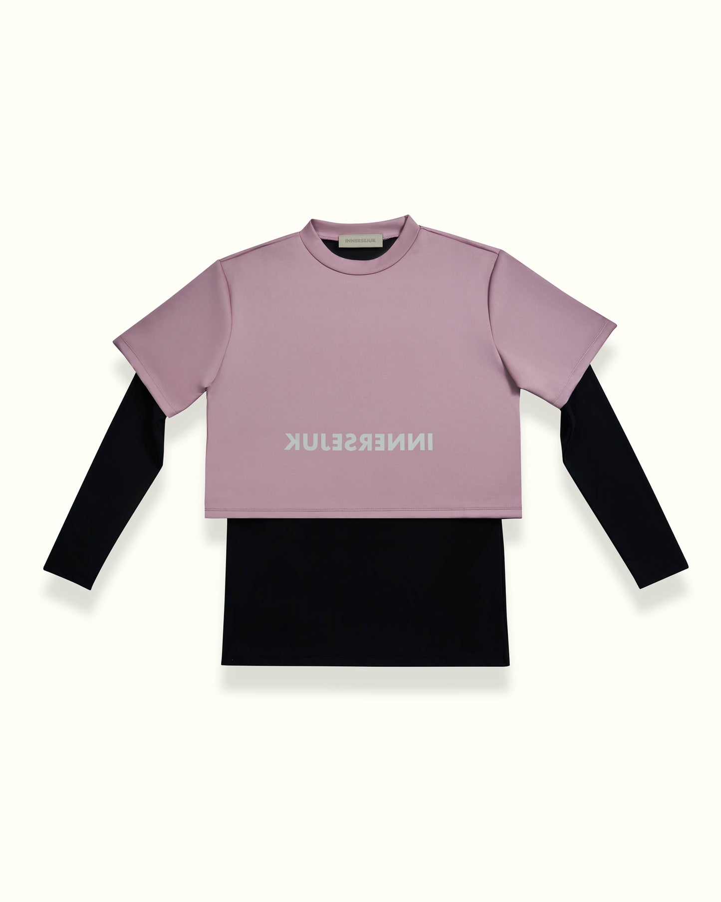 THE REVERSE 2-IN-1 CROP TOP  IN DUSTY PURPLE