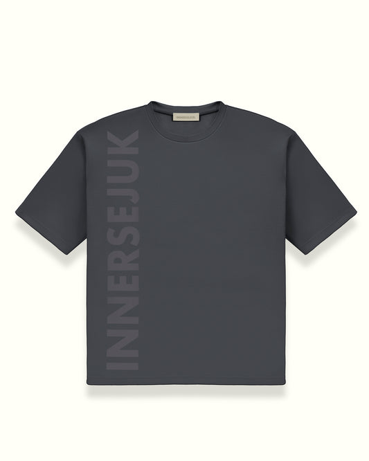 THE ICON OVERSIZED TEE IN DARK GREY