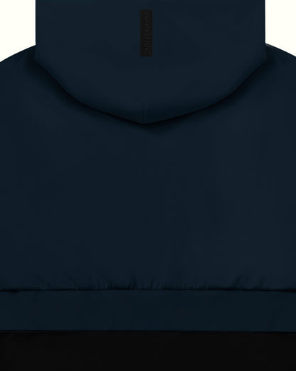 THE CLASSIC 2-IN-1 OVERSIZED CROP HOODIE IN DARK BLUE