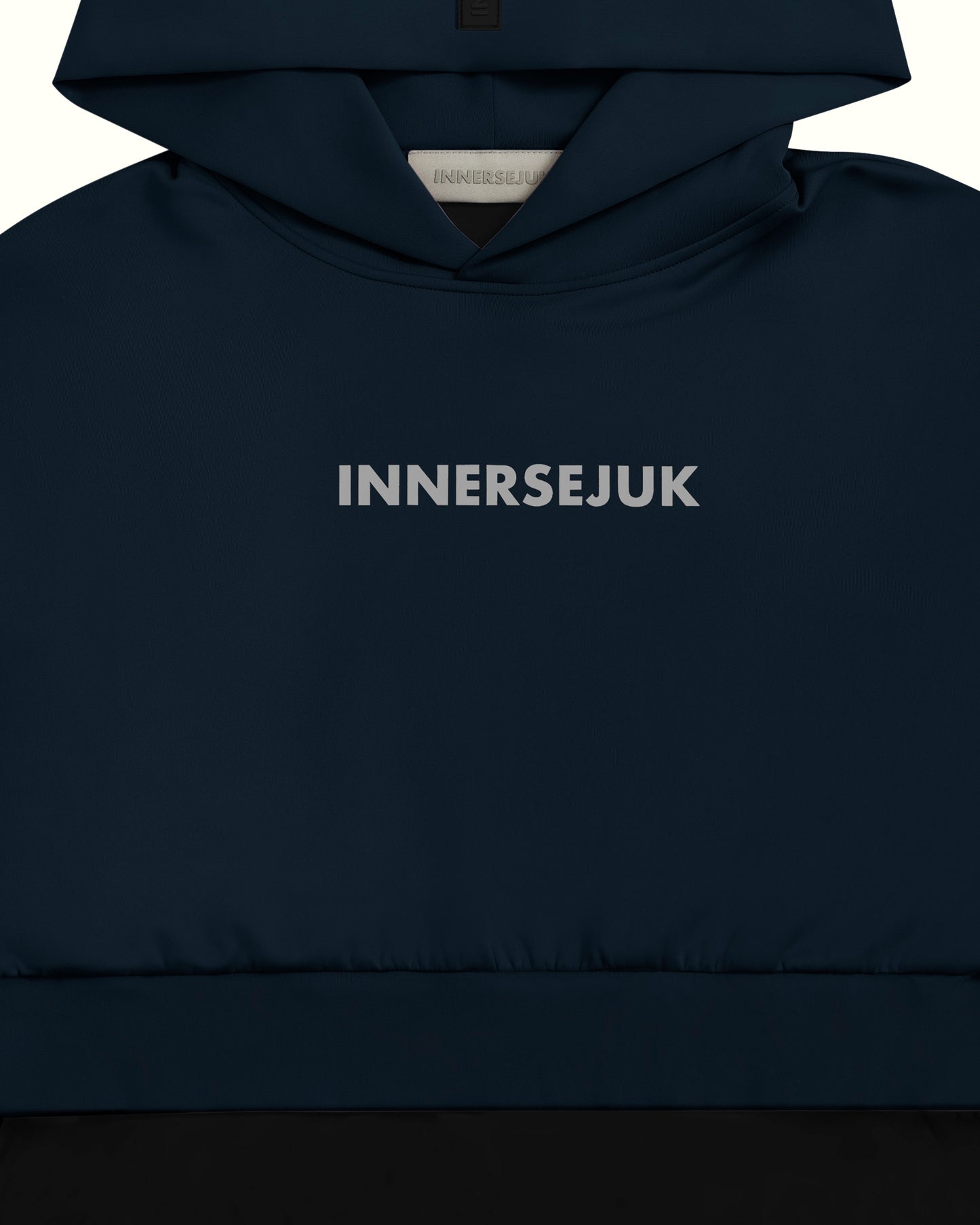 THE CLASSIC 2-IN-1 OVERSIZED CROP HOODIE IN DARK BLUE