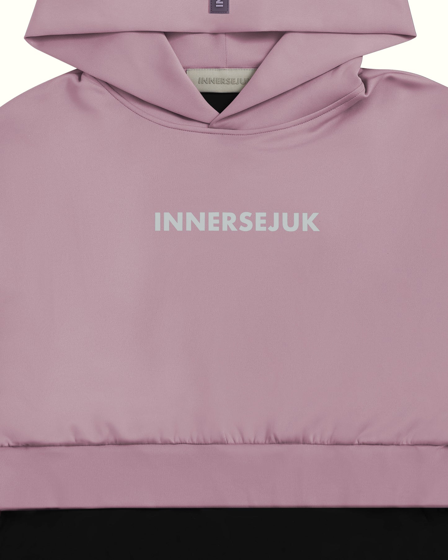 THE CLASSIC 2-IN-1 OVERSIZED CROP HOODIE IN DUSTY PURPLE