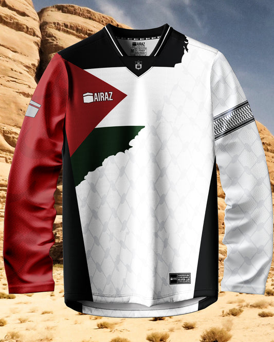 Premium Airaz Spirit of Freedom Jersey in White Long Sleeve