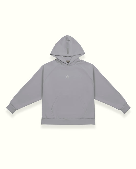 THE RAGLAN HOODIE IN LIGHT GREY