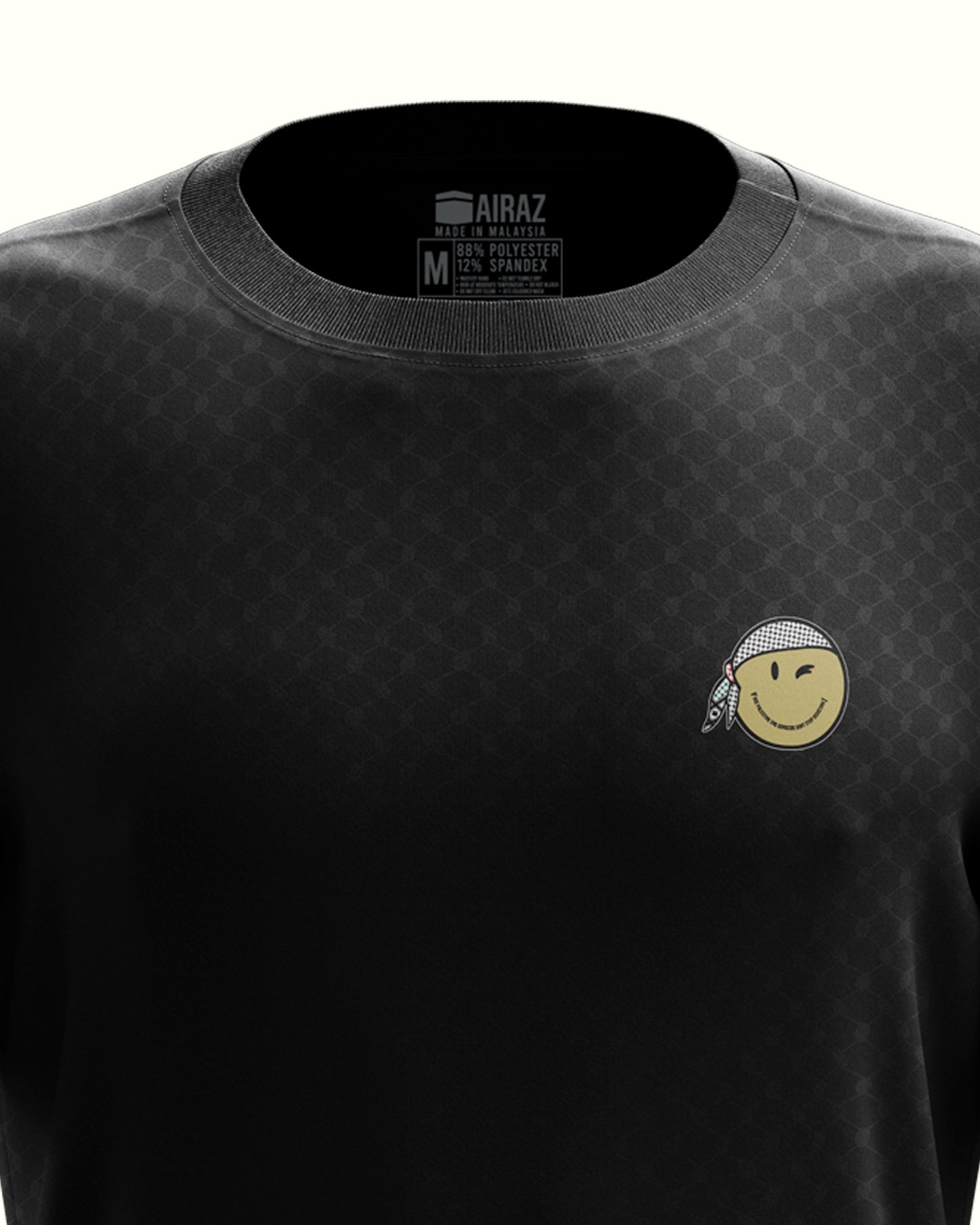 The Smiling Warrior Tee in Black Long Sleeve