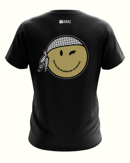 The Smiling Warrior Tee in Black